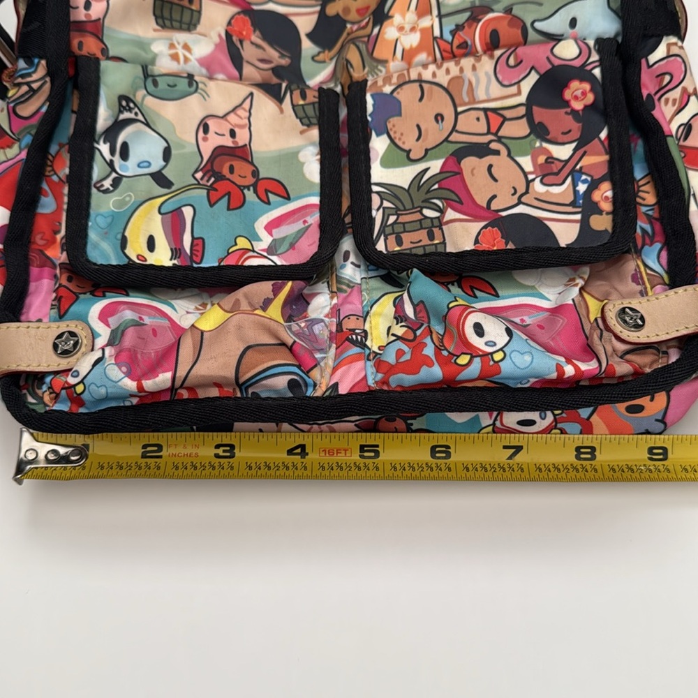 LeSportsac x Tokidoki Collab Crossbody Bag - Bambinone Spiaggia Beach Design - Picture 12 of 13